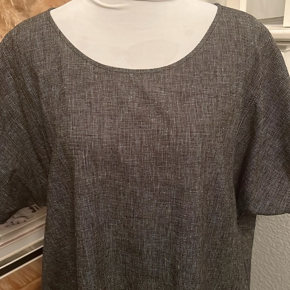 Eileen Fisher Organic Cotton Shift Dress Size Large - Picture 5 of 9